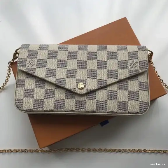 WIS Louis Damier Bag Vuitton Felicie N63106 Pochette 0702